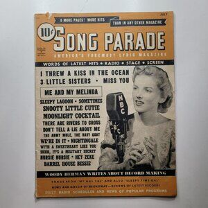 Song Parade Hits Magazine July 1942 Lyrics Guide Music Star Billboard Hits Ad Re